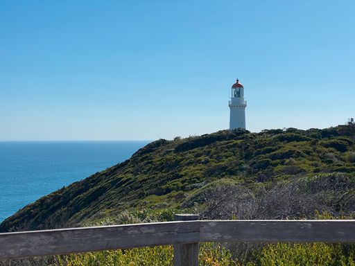The historic Cape Schanck Lighthouse in Victoria, Australia