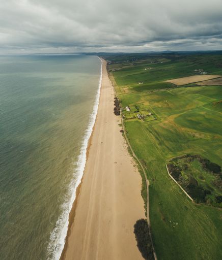 The beautiful beach in Abbotsbury, Dorset