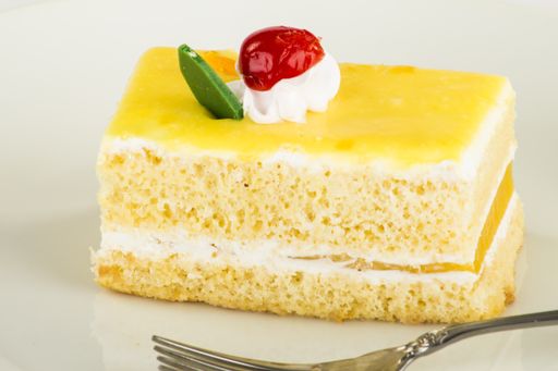tres leches cake, typical Peruvian dessert, put on a plate. ready to eat