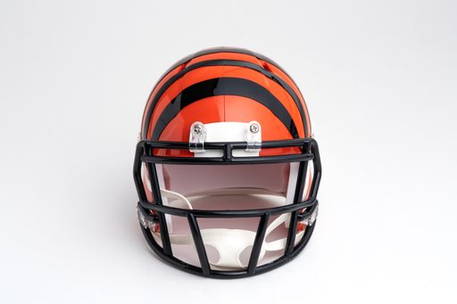 The Cincinnati Bengals NFL team helmet isolated on white background
