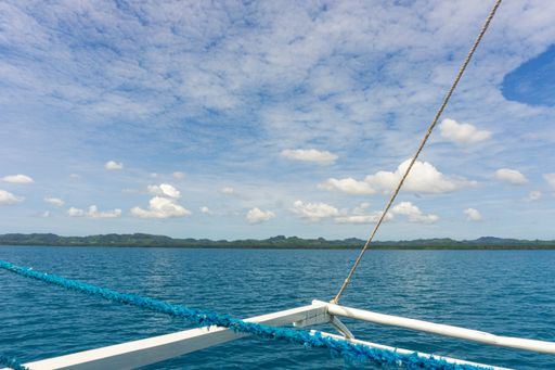 A beautiful view of an ocean from a yacht