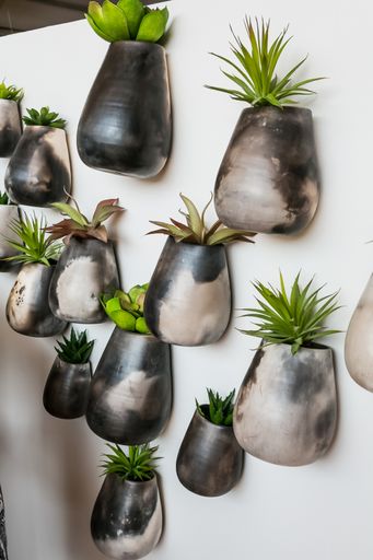 The Items on display at exhibitor stand at a handmade design fair in Johannesburg, South Africa