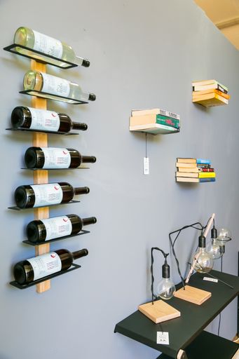 The Items on display at exhibitor stand at a handmade design fair in Johannesburg, South Africa
