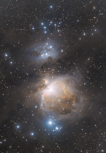 A colour image of Messier 42, the Great Nebula in Orion