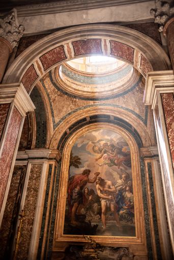 A part of the interior of the Roman Pantheon