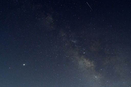 A full frame shot of star field at night