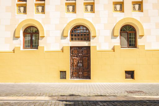 A beautiful shot of a building facade