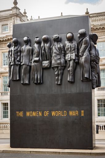 The monument of the  women of world war II in London, England