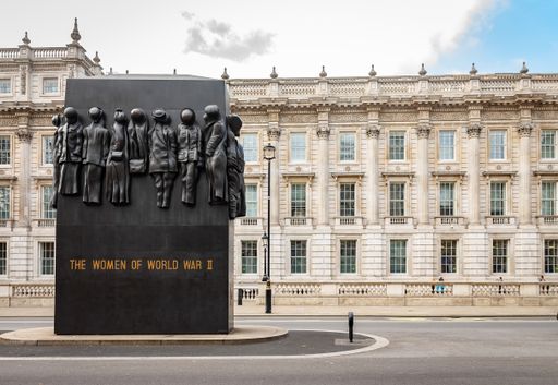 The monument of the  women of world war II in London, England