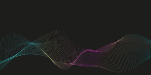 A wave of the many rainbow-colored lines
