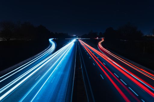 A beautiful Highway Long Exposure at New Year's Eve
