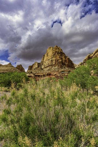 A view of the Capitol Reef National Park, USA