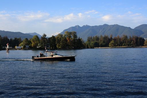 The Big boat in the Vancouver Harbour. British Columbia, Canada