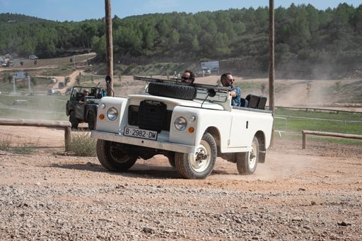 The Land Rover Santana Series III short Open Top, Barcelona, Spain.