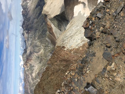 vertical shot of breathtaking view from three thousand meteres on Central Pyrenees