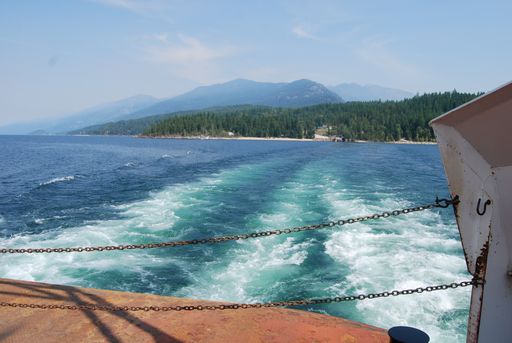 A beautiful view of the calm sea captured from a boat