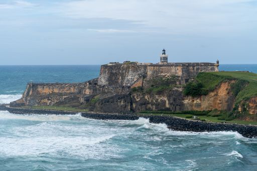 A photo of an old castle in San Juan, the capital and most populous city in Puerto Rico