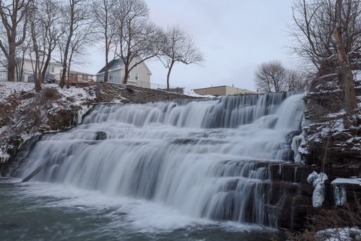 A beautiful view of the Glen Falls in  Williamsville, New York
