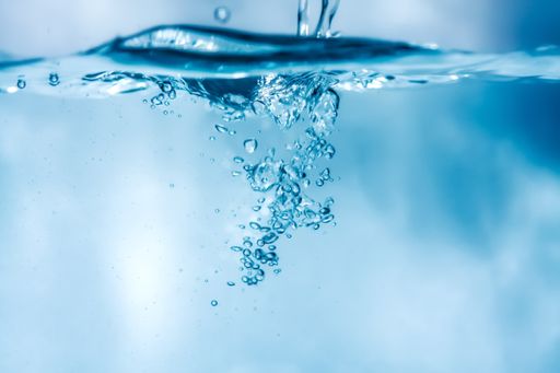 A closeup of air bubbles in a water, perfect for wallpaper or  background