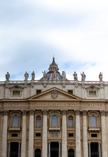 The famous St. Peter's Basilica in Vatican