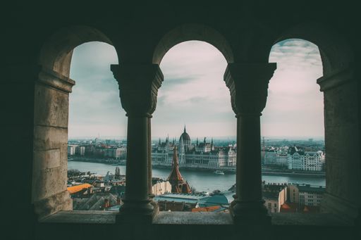 The historical Hungarian Parliament Building in Budapest, Hungary