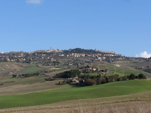 Scenic view of typical Tuscany landscape in winter