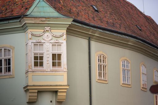 A beautiful view of an old building on a sunny day