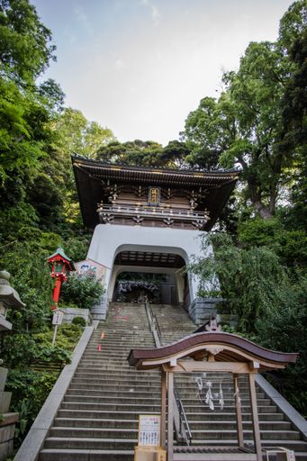 beautiful stairs in Mijajima island Japan