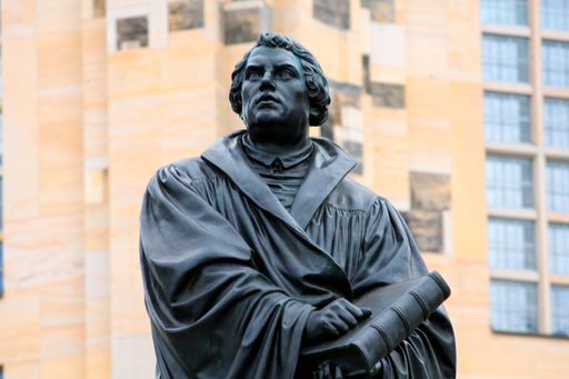 the Martin Luther monument in Dresden (Germany