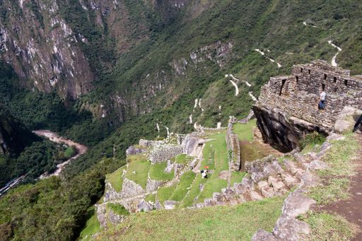 The Inca archaeological site of Machu Picchu in the Andes Mountains, Peru.