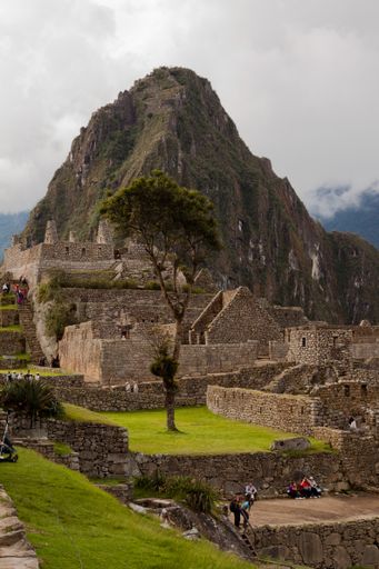 The ancient Inca City of Machu Picchu, ruins of the Machu Picchu Sanctuary, UNESCO World Heritage site