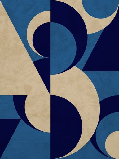 Abstract art of geometric shapes with colorful texture, modern art and tendency, perfect for decoration.