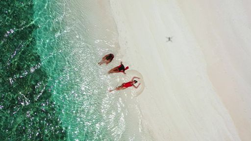A beautiful view of girls in Fulhadhoo Island, Maldives