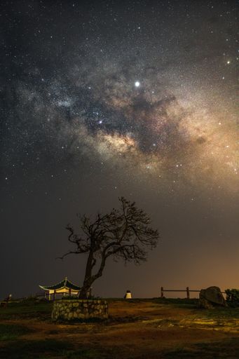 A breathtaking scenery of the Milky Way Galaxy in the scenic night sky