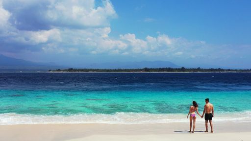 A scenic view from Gili Meno, Lombok, Indonesia, Asia