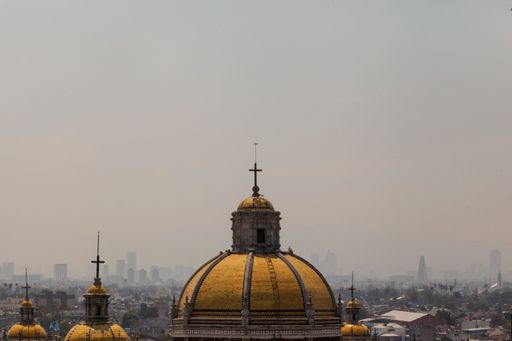 An amazing shot of the Basilica of Our Lady of Guadalupe in Mexico