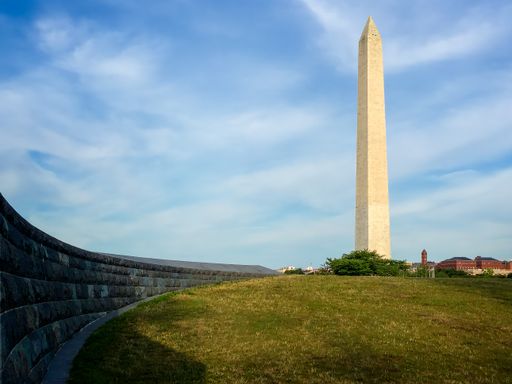 The Washington Monument on the National Mall on a sunny day