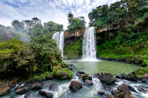 The waterfal in Iguazu National Park Cataratas, Argentina