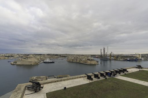 A cannon exhibition in Valetta Malta
