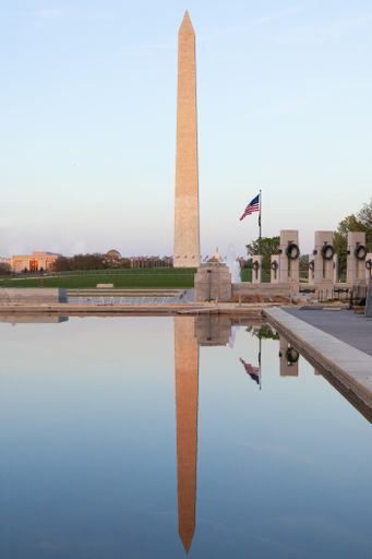 A vertical of the historical Washington Monument in Washington D,C