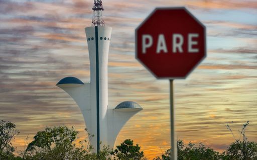 A beautiful view of the Digital TV Tower located near the city of Brasilia, Brazil