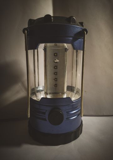 A closeup shot of a Camping LED lamp