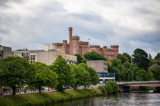 A scenic view of Inverness Castle, Scotland