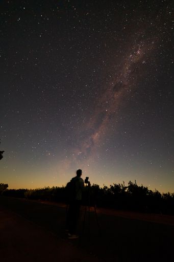 Cameraman gazing upto the Milkyway