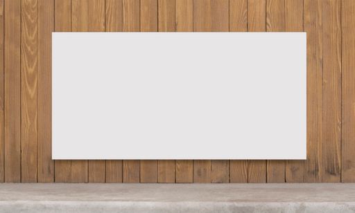 A mockup poster frame on wooden wall, editable mock-up series ready for your design