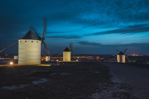 Campo de Criptana windmills, located in Ciudad Real, Castilla la Mancha, Spain.
