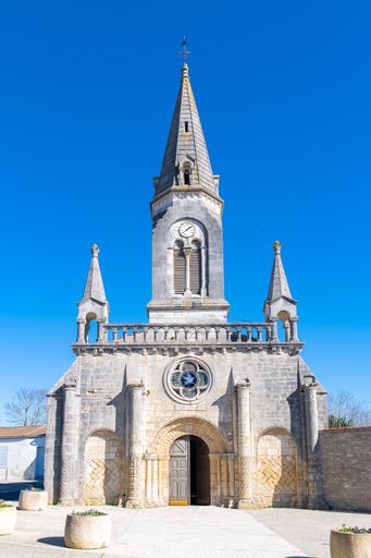 Oleron island in France, the Saint-Denis-d Oleron church