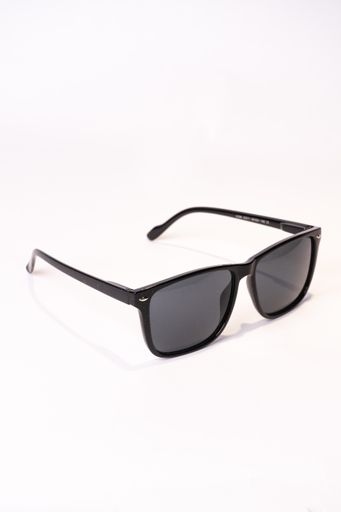 A vertical shot of wayfarer sunglasses isolated on white background