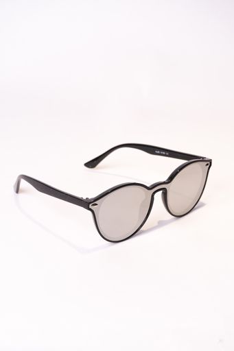 A vertical shot of butterfly sunglasses isolated on white background
