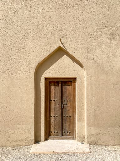 An ancient Arabic Wooden Door in United Arab Emirates